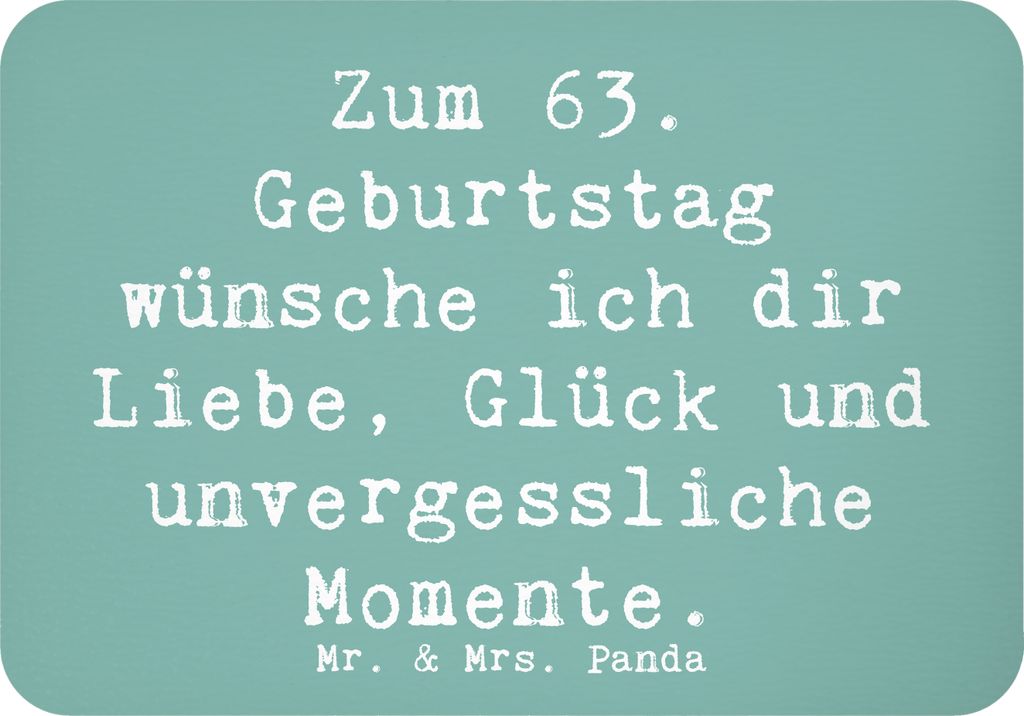 Mr. & Mrs. Panda magnet Spruch 63. Geburtstag Liebe Glück Produktbild 