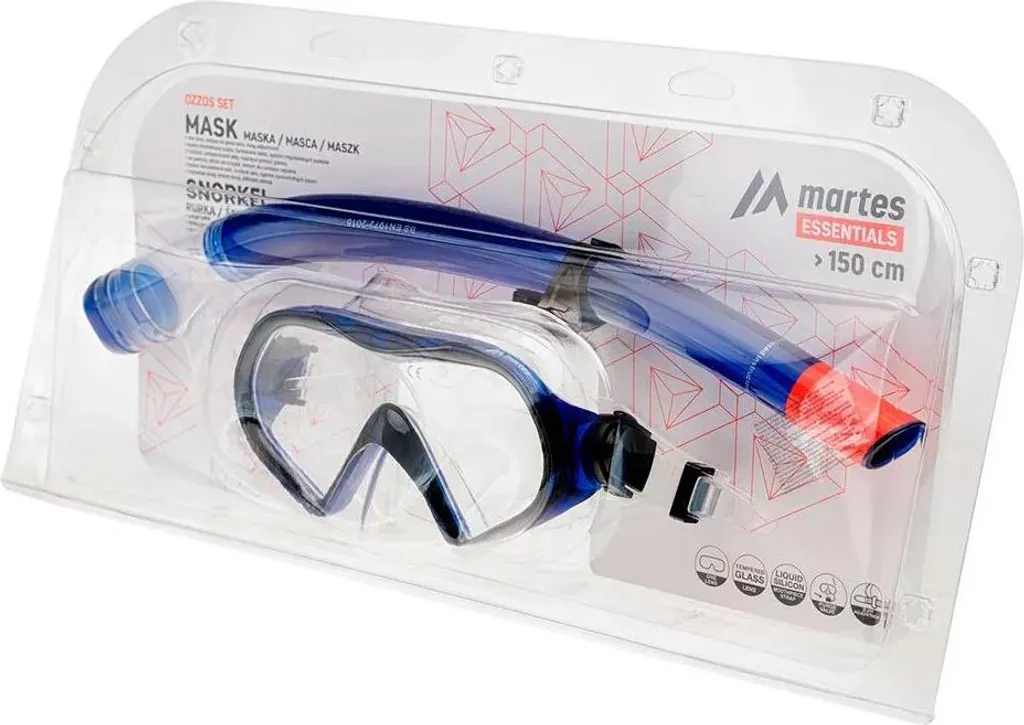 Masque de natation junior Martes Essential Ozzos Bleu Taille Unique - 4