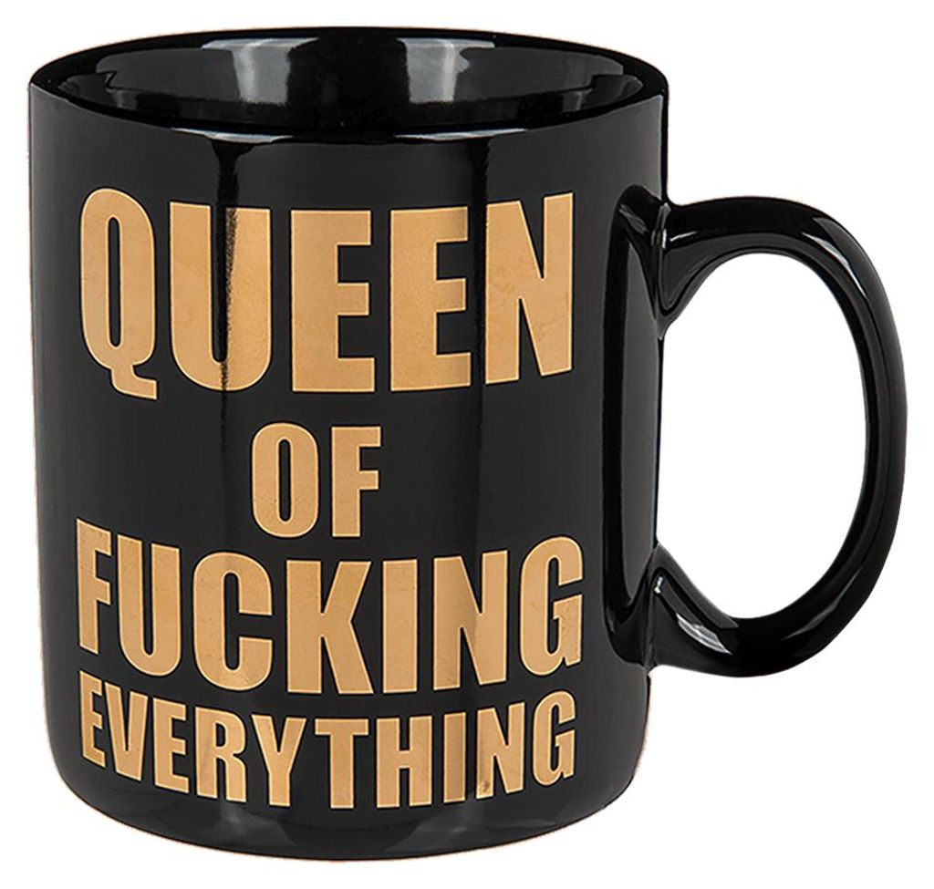 XL Tasse Jumbo Kaffeebecher Coffee Mug Queen of fucking Produktbild 