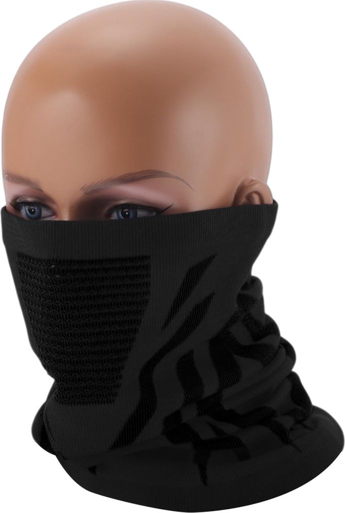 Halbe Packung Gesichtsmaske Nylon Waben-Gesichtsmasche Wärmend Atmungsaktiv Schwarz 1 Stück