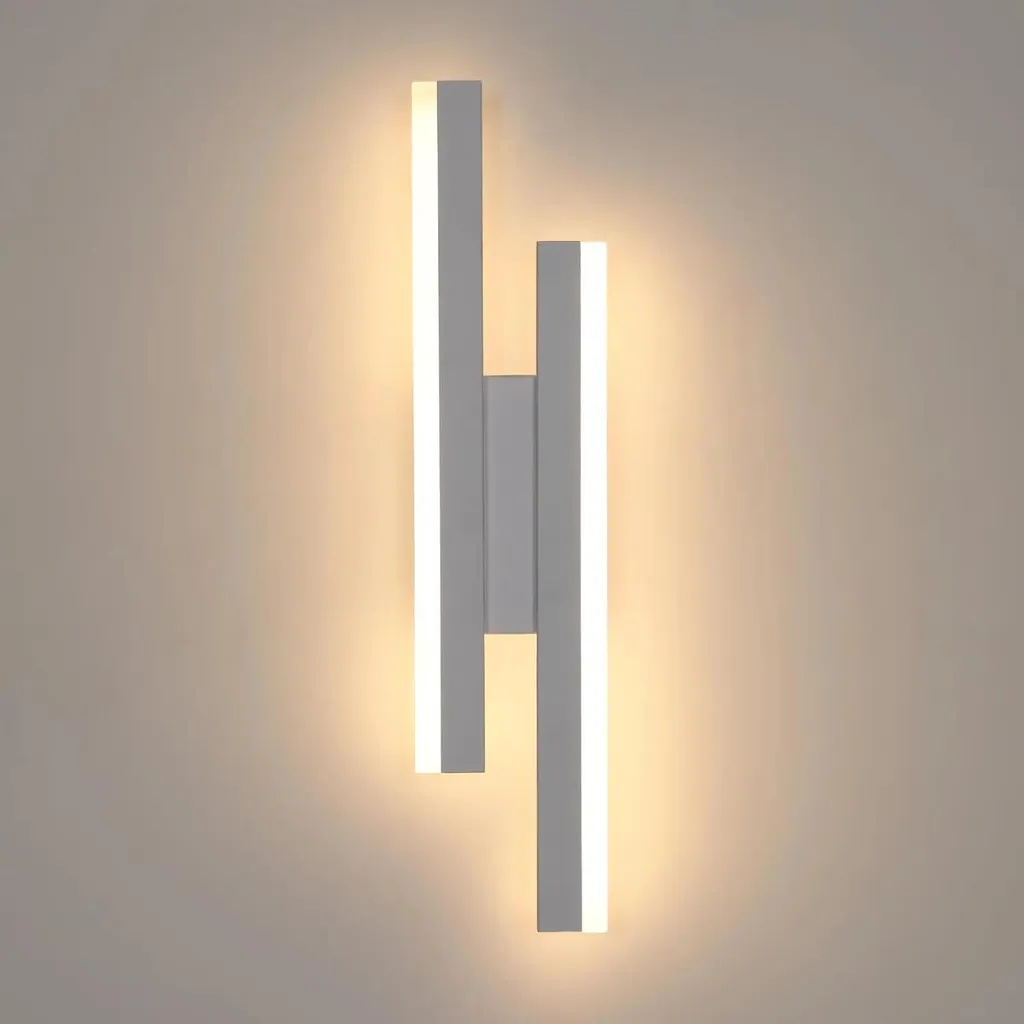 Lampe murale LED design long en aluminium avec 3 modes d'éclairage