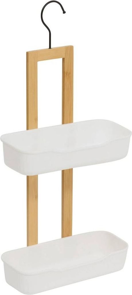 Duschregal natureo 2 ebenen aus holz und weiß - 5 five simply smart