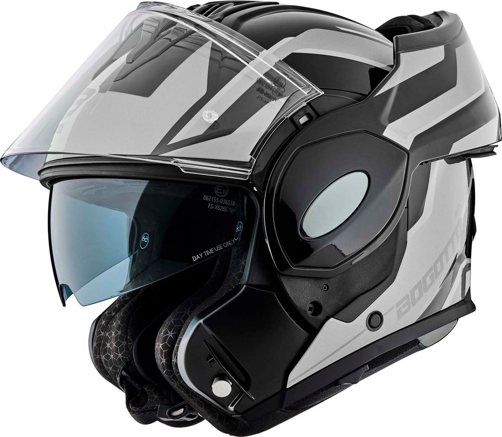 Bogotto FS-X600 Vyda Klapphelm, schwarz/grau, L