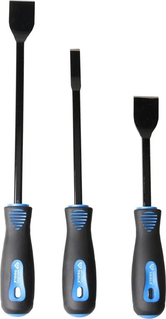 Jeu de racloirs BRILLIANT TOOLS BT542025 avec manches ergonomiques