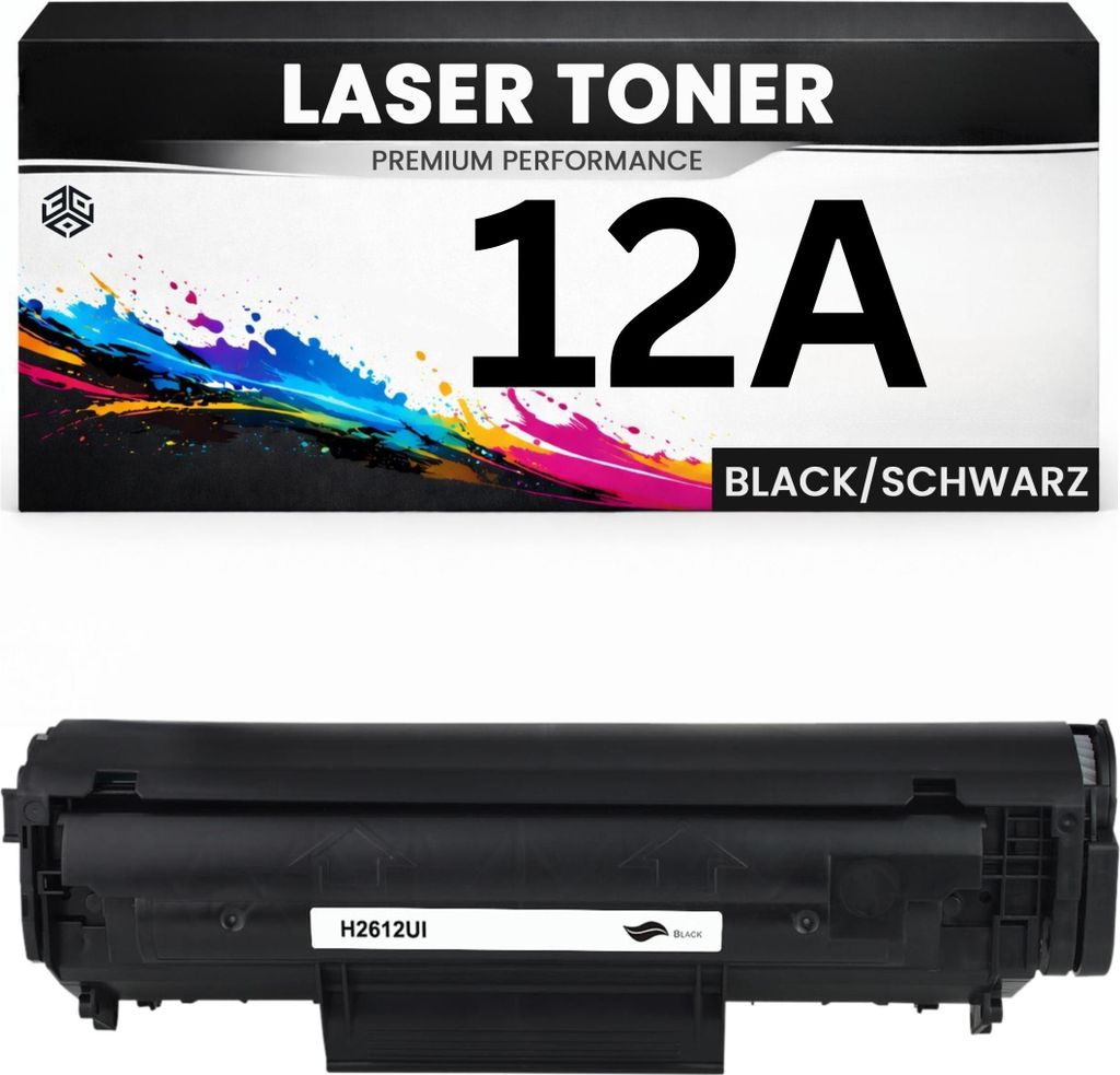 Toner 12A für HP Schwarz Q2612A Canon FX10 703 FX9 (12A) wie Original imageClass MF4150/4350d/4370dn LaserJet 3050 M1319MFP/1005mfp 1010 1012