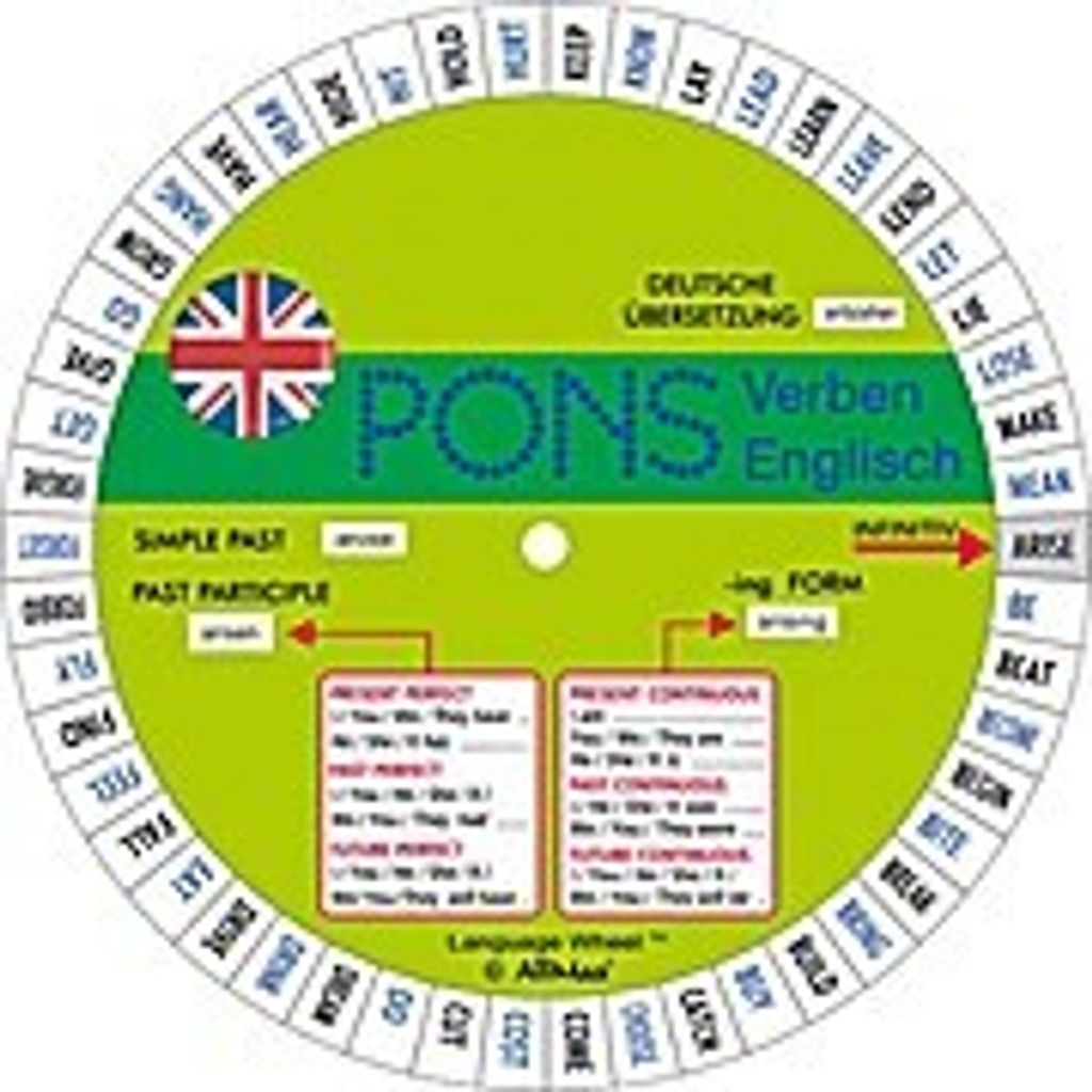 PONS Drehscheibe unregelmäßiger Verben Englisch