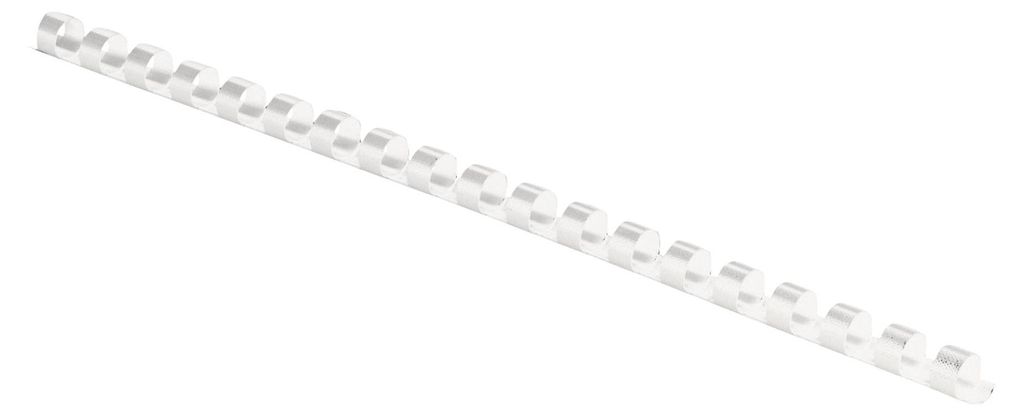Fellowes Plastikbinderücken DIN A4 21 Ringe 6 mm weiß 100 Produktbild 