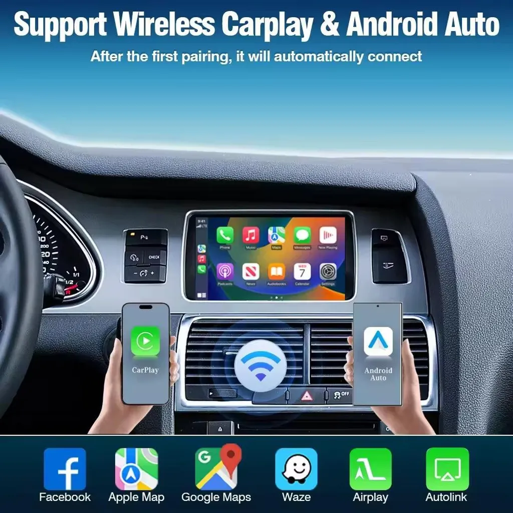 Module CarPlay sans fil MMI 3G avec Duplication d'Écran Audi A6 Q7