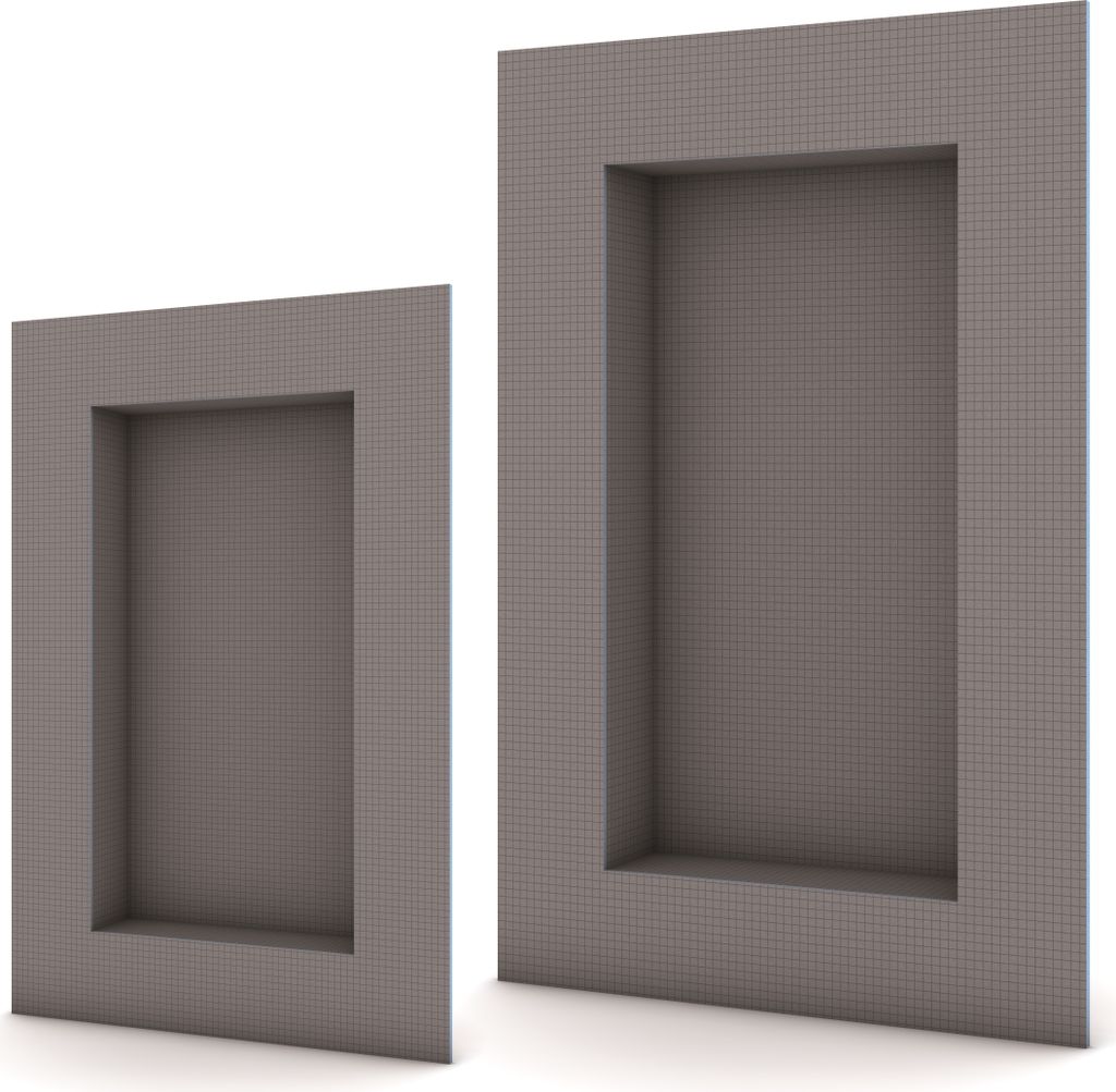 Wedi Bauplattensysteme B Sanwell Nische 30/60 - 10 mm Rahmenflansch