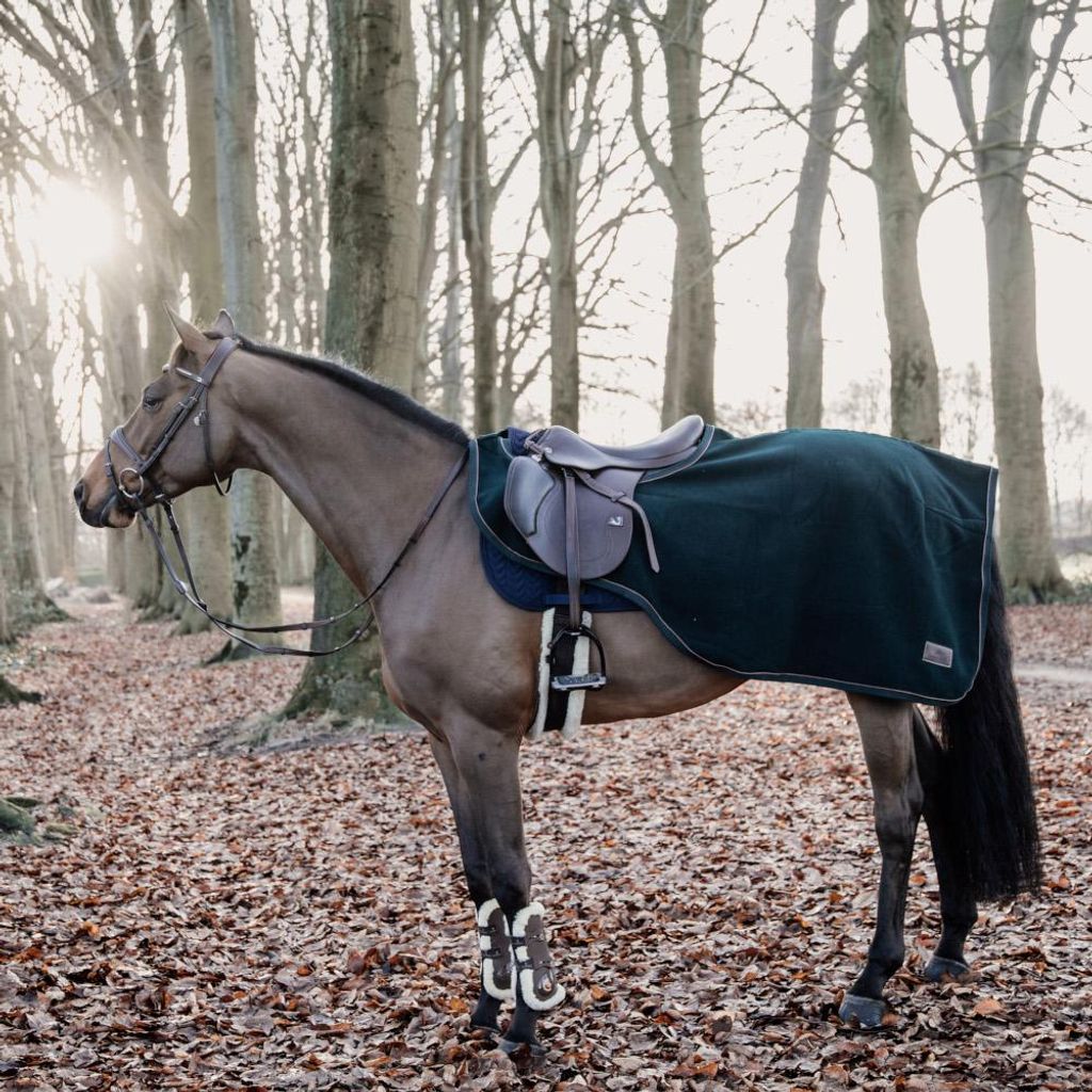 Kentucky Horsewear Ausreitdecke Heavy Fleece Abschwitzdecke Dark Green M