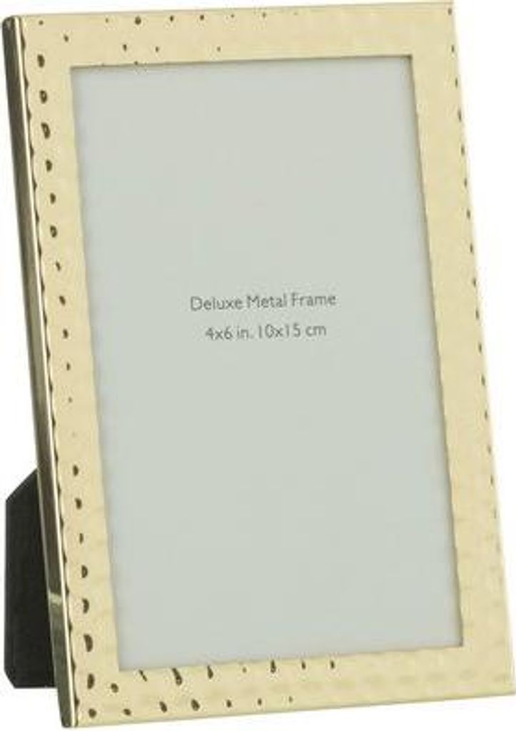 J-Line Fotorahmen Gehämmerter Rand 10X15 Metall Gold Small