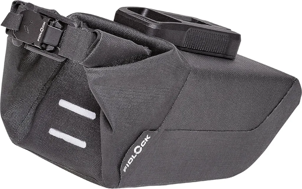 Sacoche de cadre PINCLIP S 400ml noire pour cyclotourisme et vélotaf chic