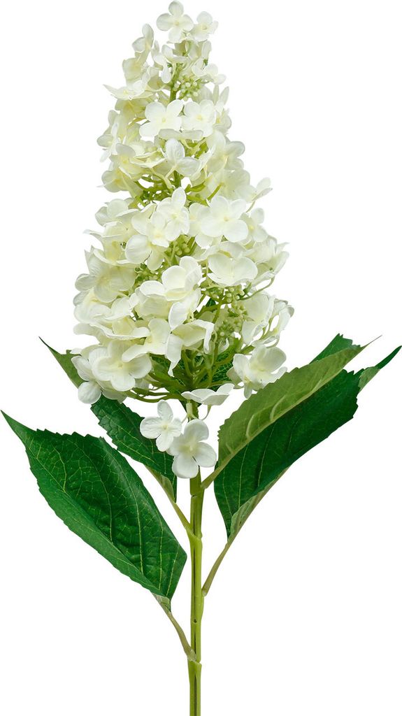 Rispenhortensie Cremeweiß Künstliche Blumen Seiden Hortensie Dekoration 98cm