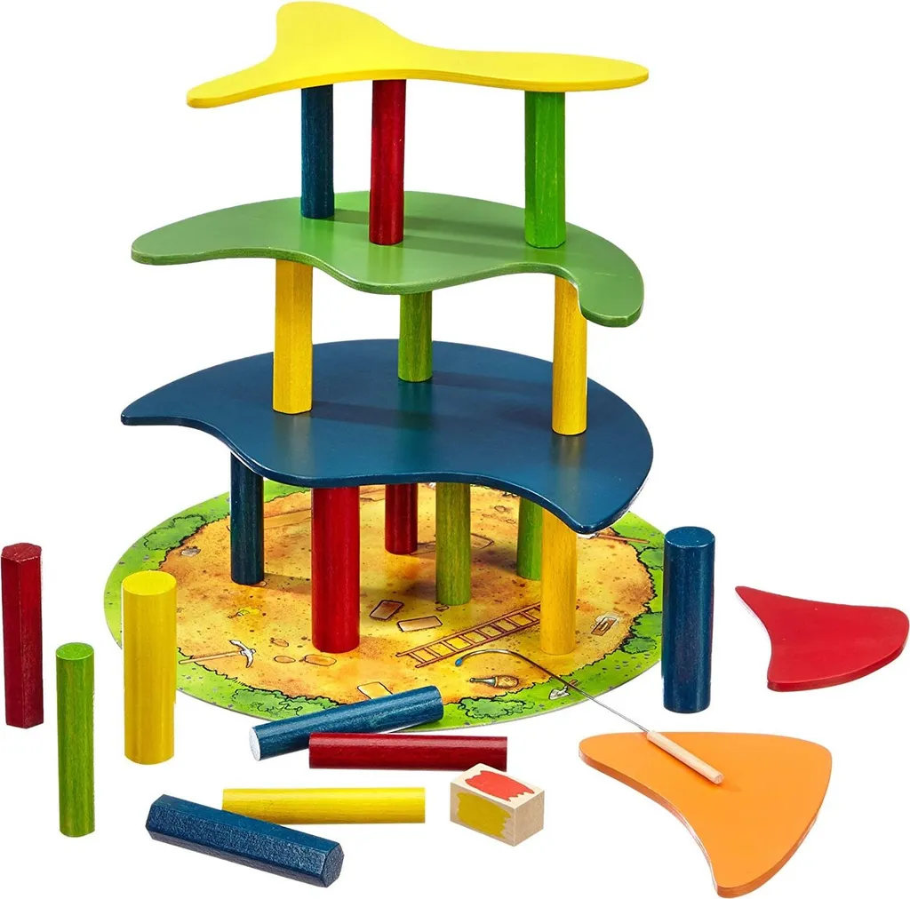 Jeu de société Villa Paletti - Construction et équilibre pour enfants