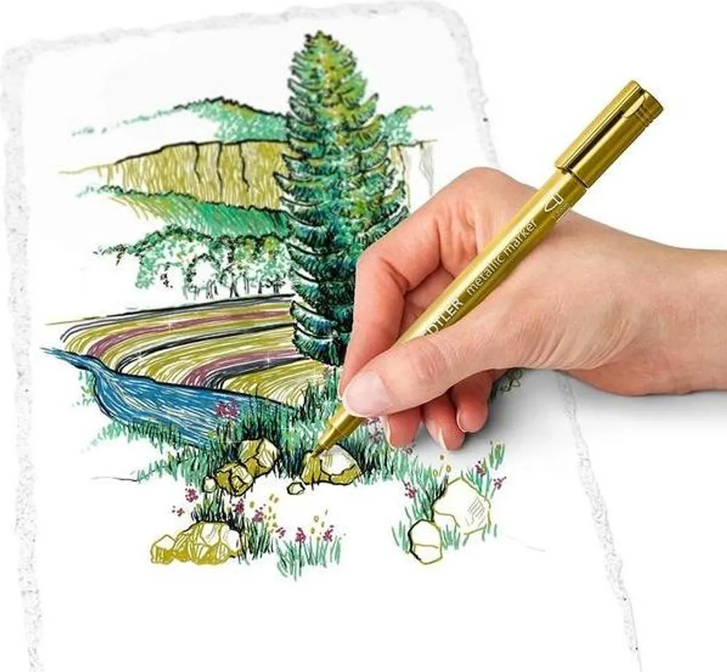 Staedtler 8323-623 Pennarello Metallizzato Viola - Marcature su Vetro e Carta