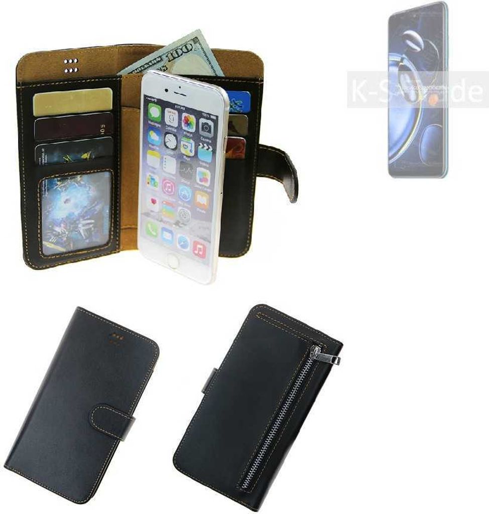 K-S-Trade Schutz Hülle kompatibel mit Xiaomi Redmi Note 11SE Klapphülle Case Phone cover Slim Handytasche Handy Hülle schwarz aus Kunstleder (1