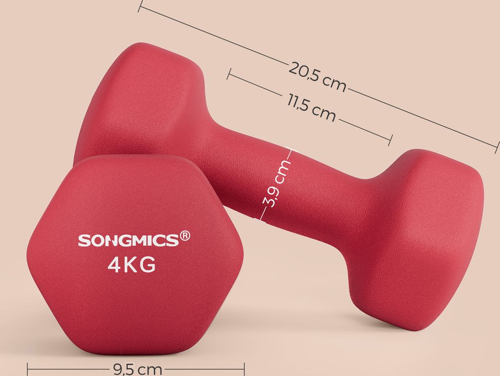SONGMICS Hanteln, 2er Set, 2 x 4 kg, Hantelset, Produktbild 7