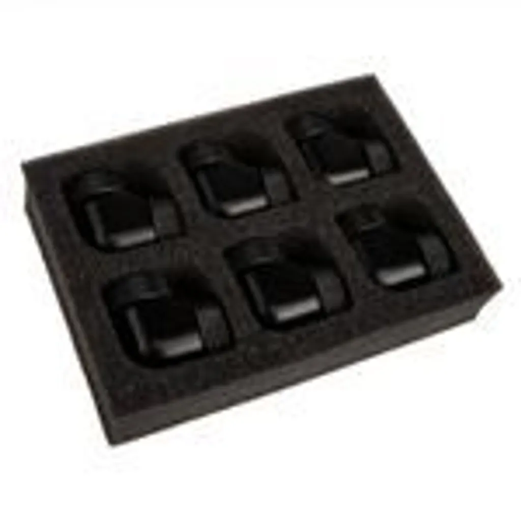 Pack 6 Connecteurs 90° pour Watercooling Rigide 14mm Pelias Noir
