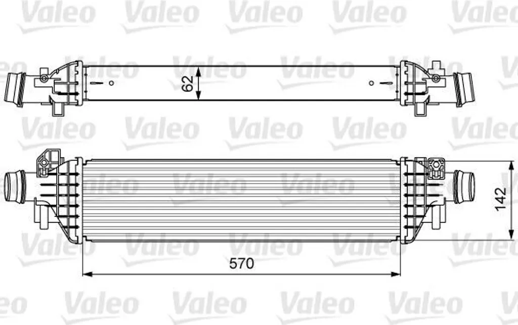 Refroidisseur d'air Valeo 818628 pour Mokka X OE 1302264