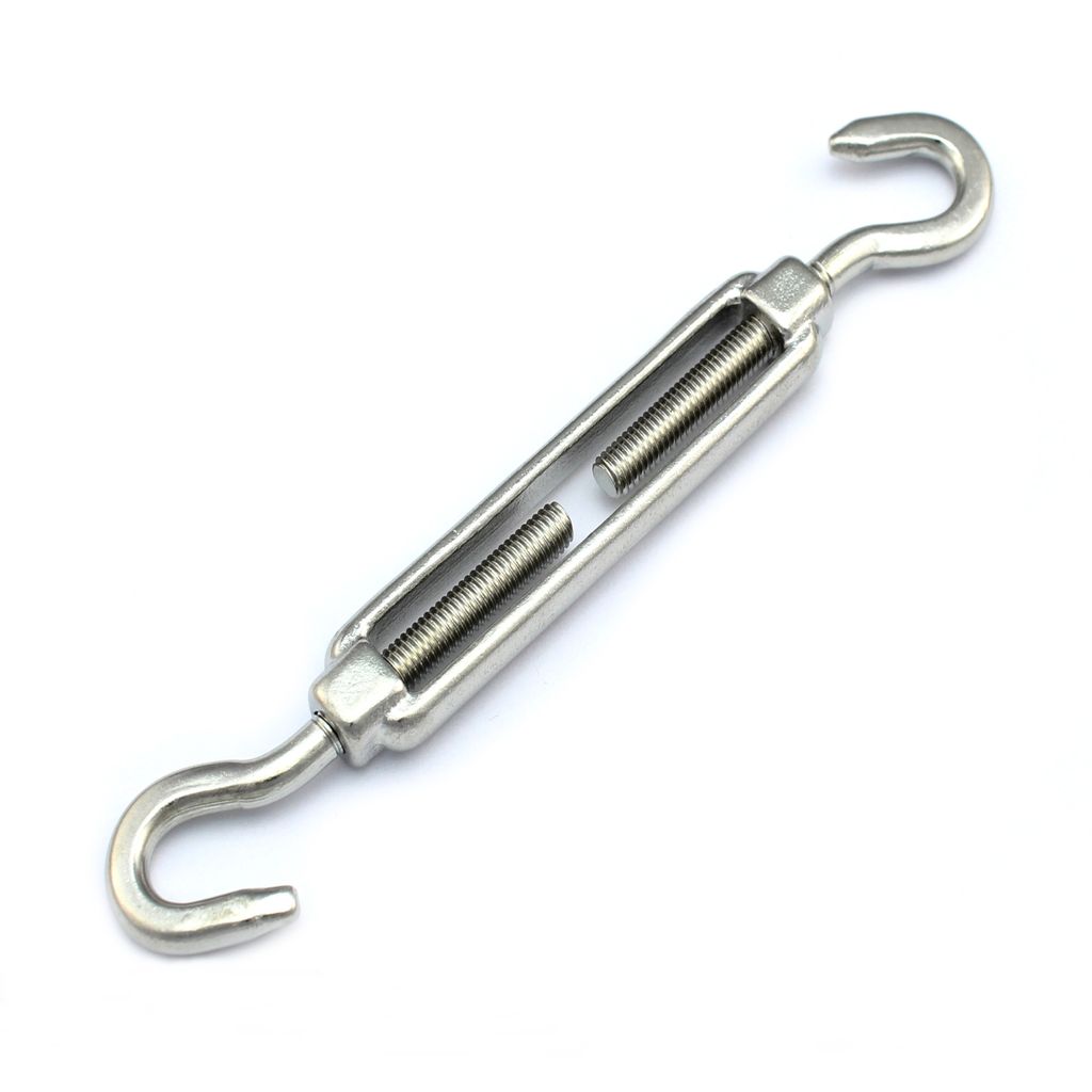 Spannschloss Edelstahl M10 Haken / Haken Drahtseil Seilspanner Spannschraube Spanner
