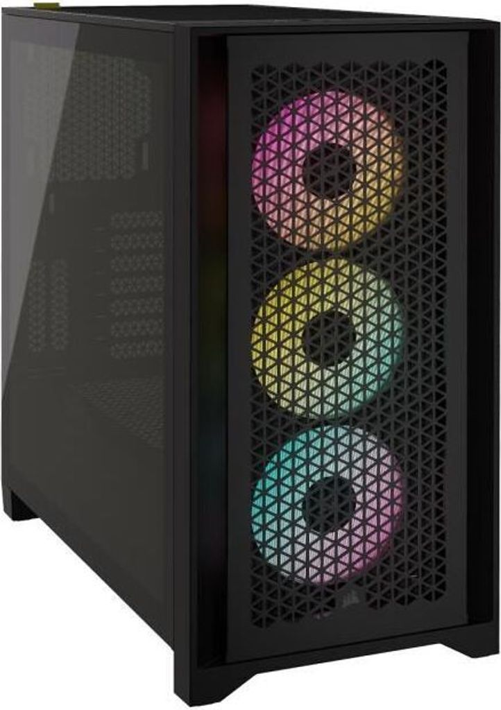 CORSAIR Geh Midi 4000D RGB Airflow (Tempered Glass) Black Produktbild 