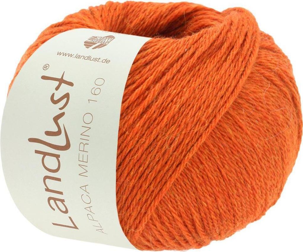 Lana Grossa Landlust Alpaka Merino 160, Farbe:421 - Dunkelorange