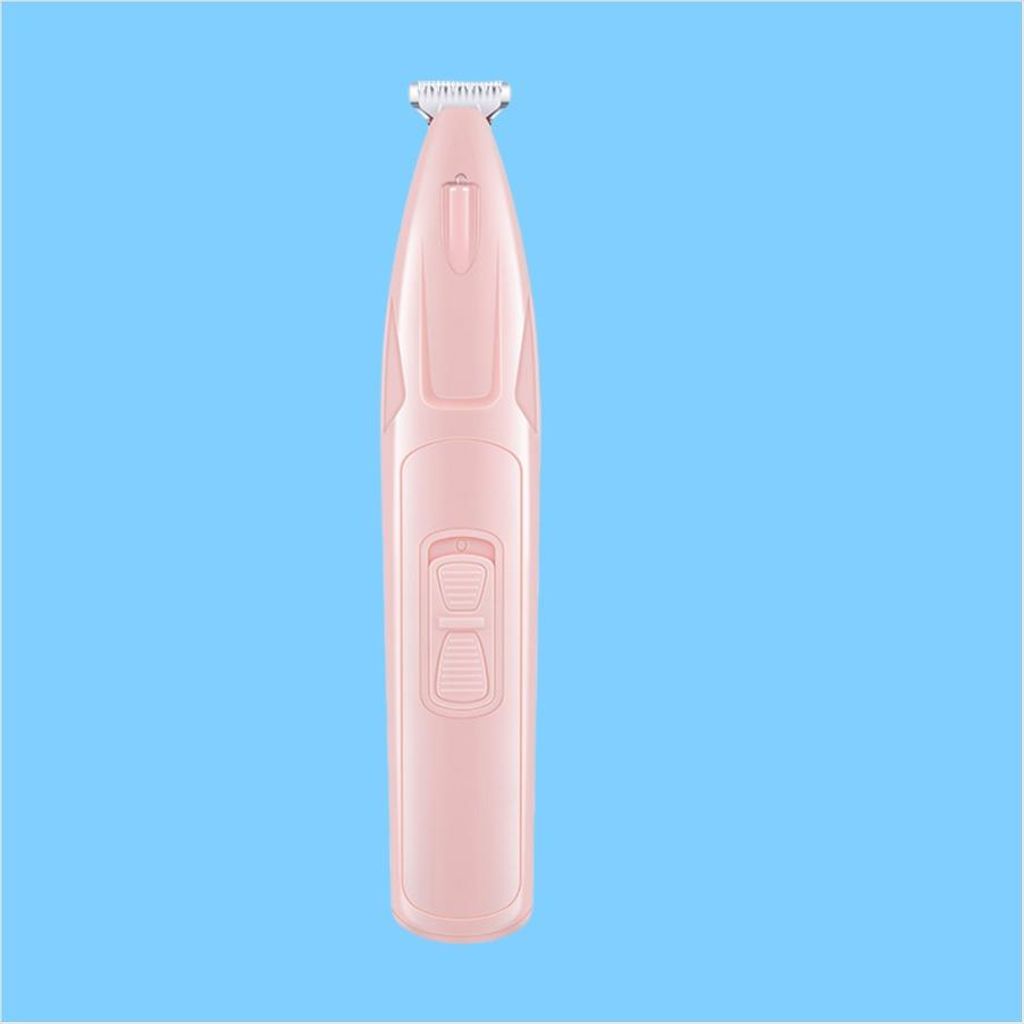 INF Kabelloser Tierpfoten-Trimmer mit LED-Licht Rosa
