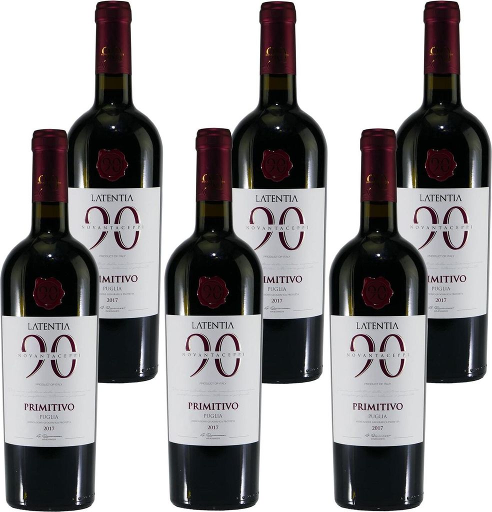 Latentia Novantaceppi Primitivo IGT -halbtrocken- (6 x Produktbild 