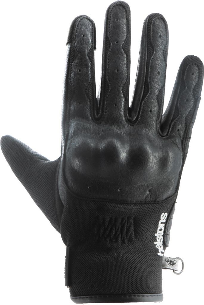 Helstons Go Motorradhandschuhe, schwarz/schwarz, 12