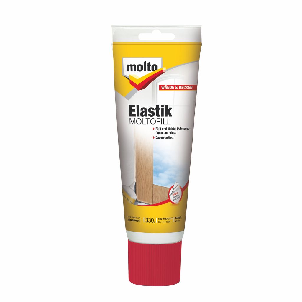 Molto Elastik Moltofill, Weiß, Fertig gemischt, 0,33 kg, Paste (Substanz), Spachtel, 1,7 g/cm³