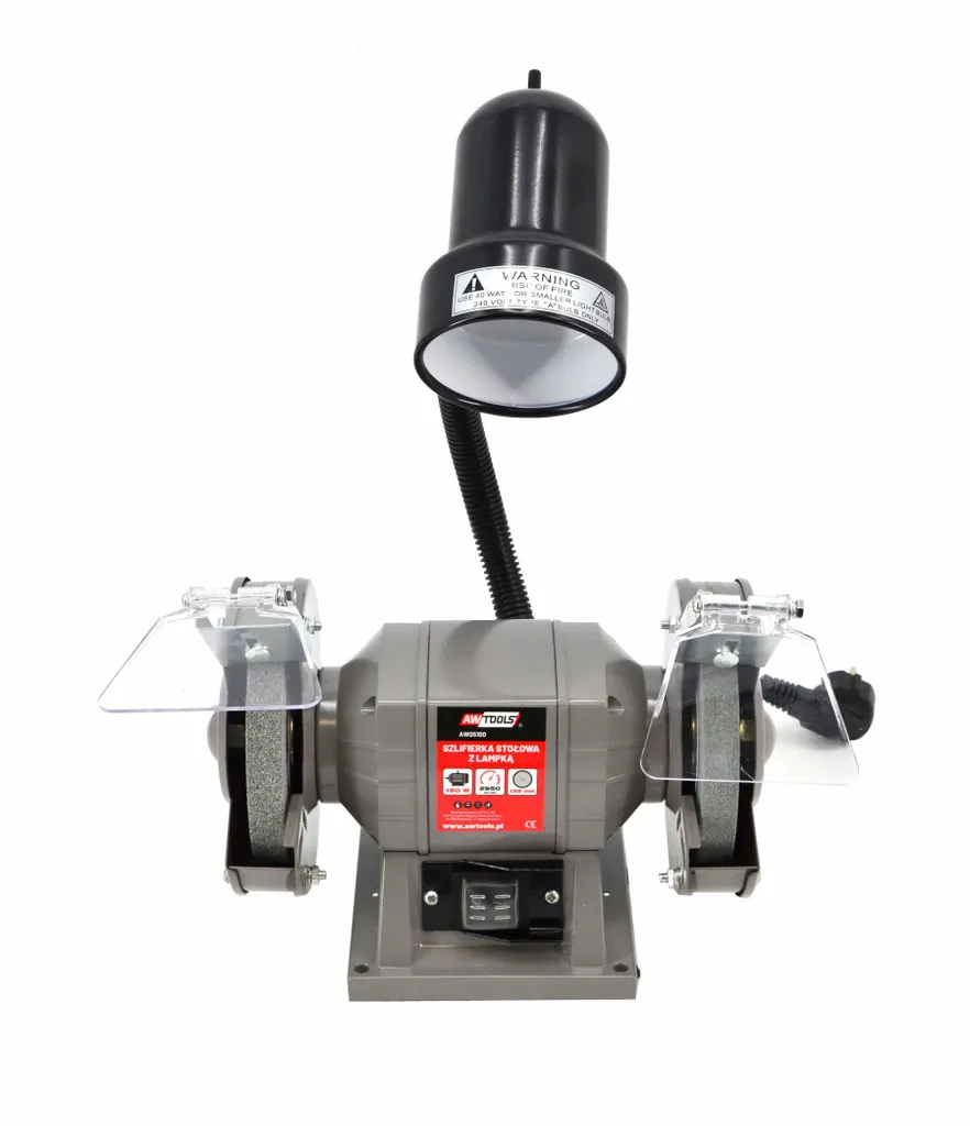 Meuleuse d'établi 125mm idéale pour affûtage de précision avec lampe - 2