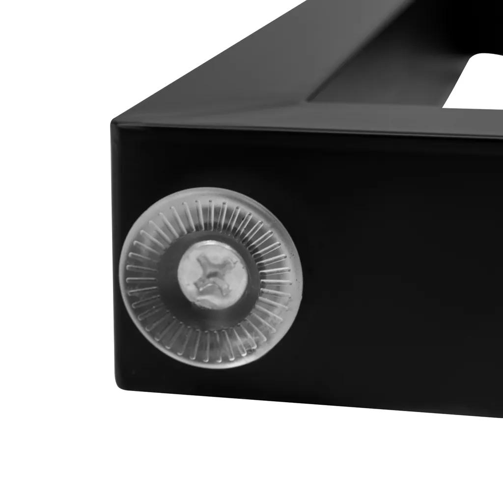 Pieds de Table en Métal Noir - Structure Stable avec Patins Ajustables
