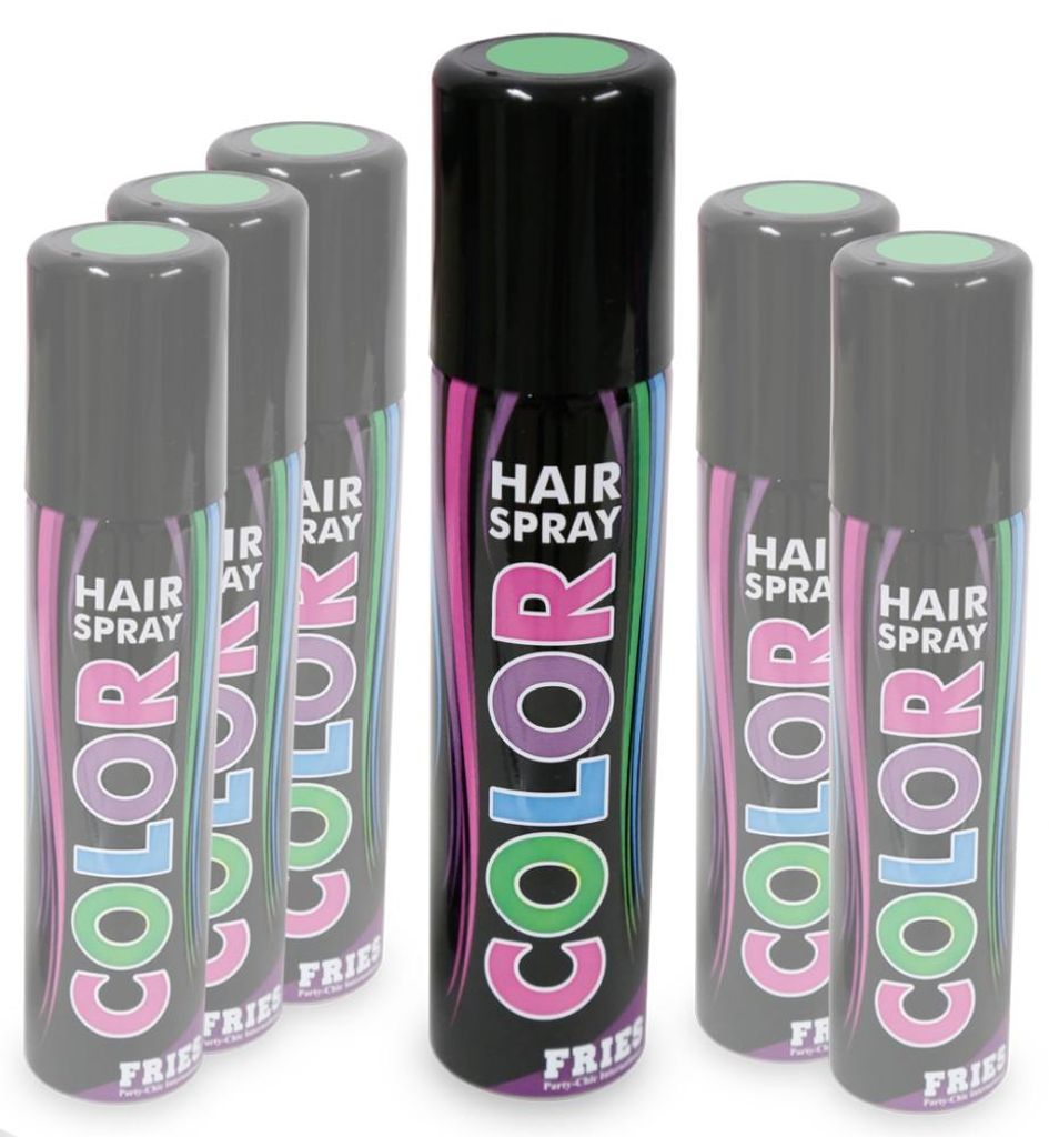 Fries Haarspray Pastell Grün Karneval Fasching Kostüm Party Produktbild 