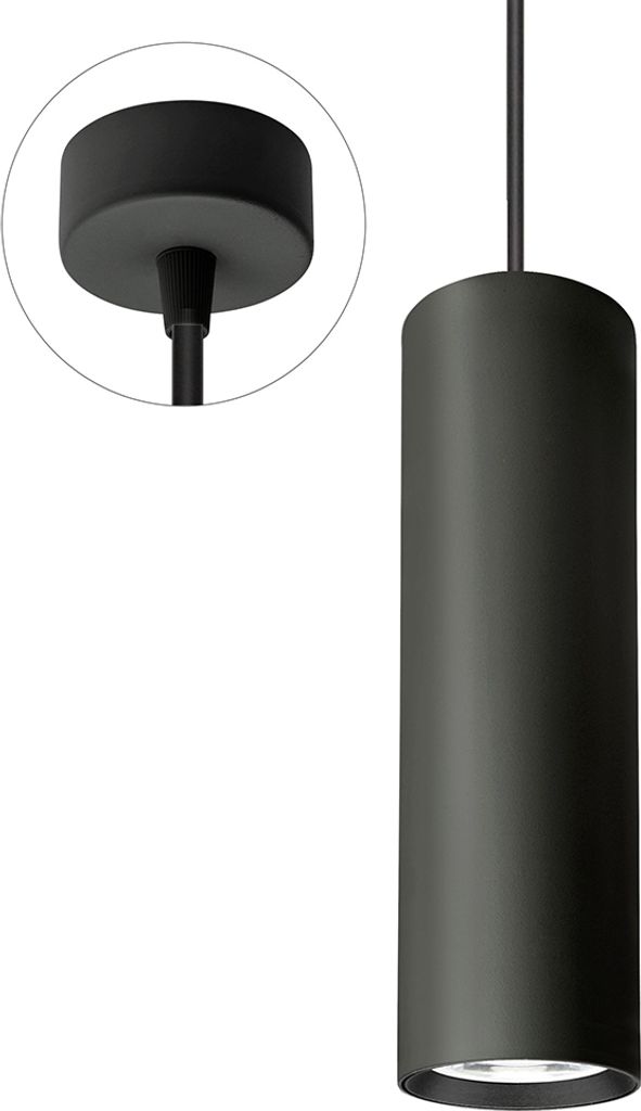 MADARA MINI II GU10 Luminaire suspendu, noir, aluminium, Image du produit 