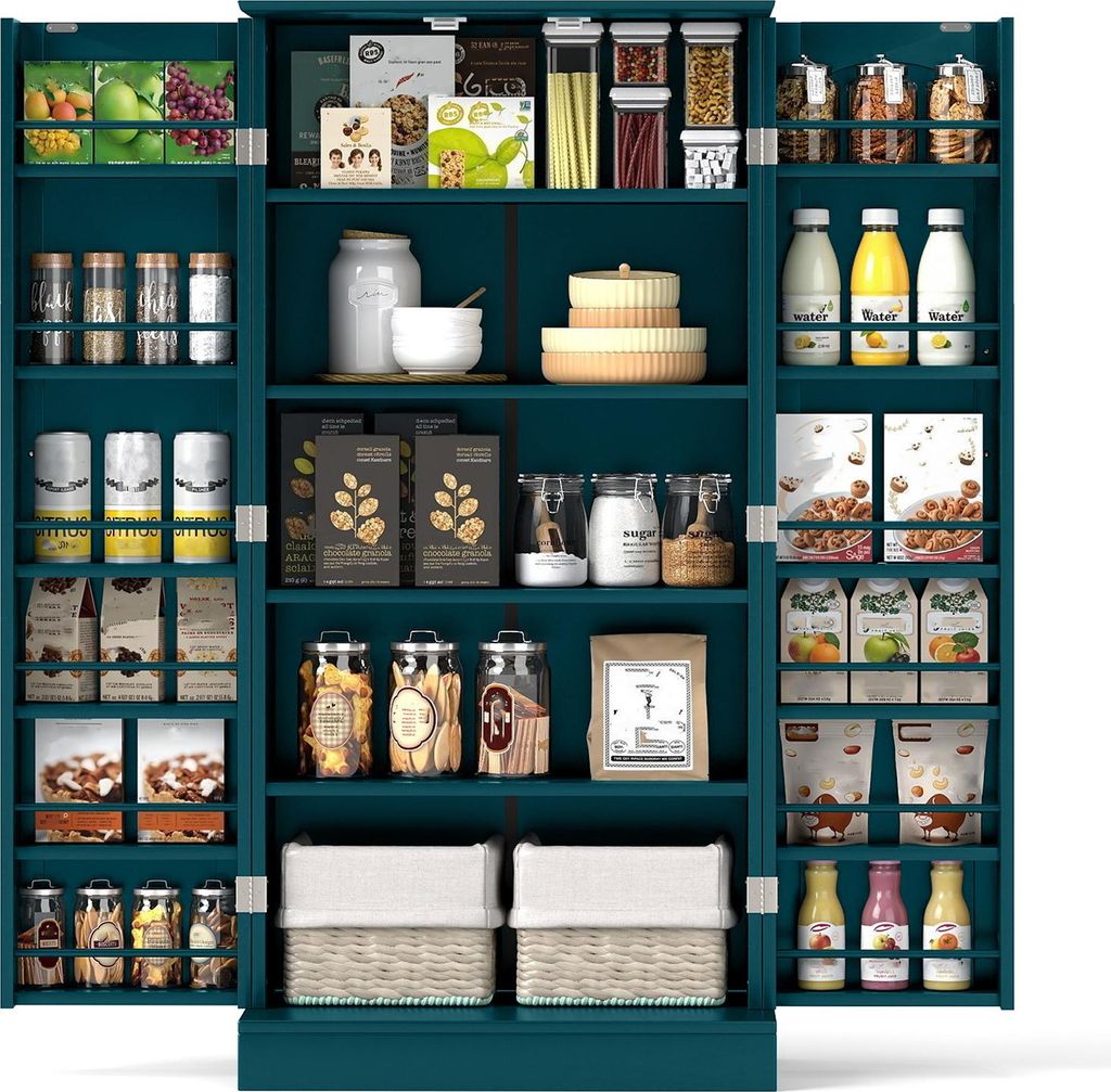 COSTWAY Armoire de cuisine, armoire à provisions, armoire Image du produit 