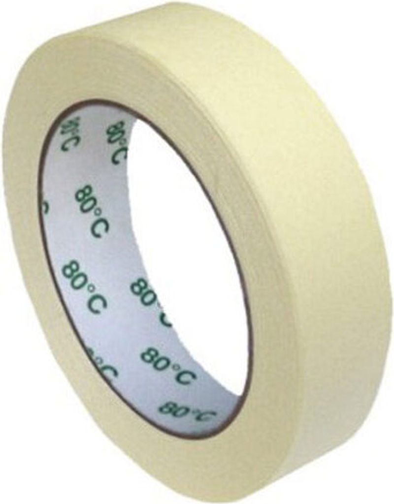 36x Kreppband Kreppklebeband Montageband PLUS bis 80° C beige 25mm x 50m