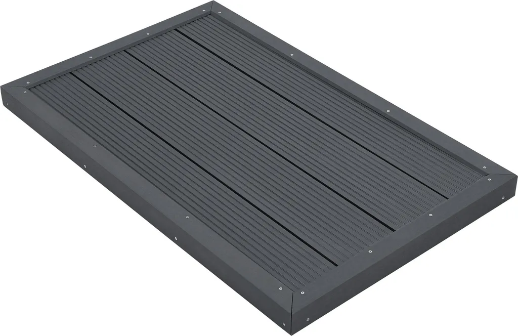 Piastra Base per Doccia Solare Nürtingen 101x63x6 cm WPC Grigio