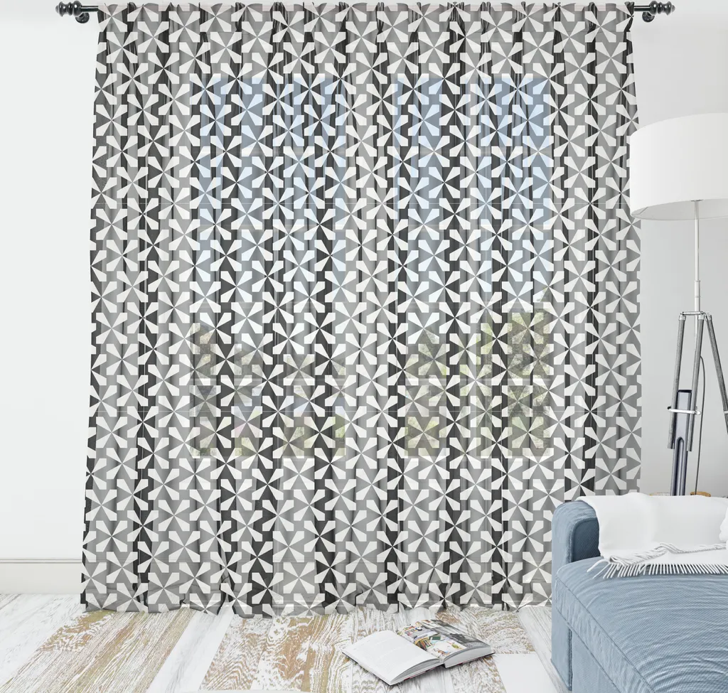 Arazzo Murale ABAKUHAUS Motivo Azteco Monochrome – 230x140 Cm, Rombi Bianchi E Neri, Tessuto In Microfibra Per Cameretta O Salotto