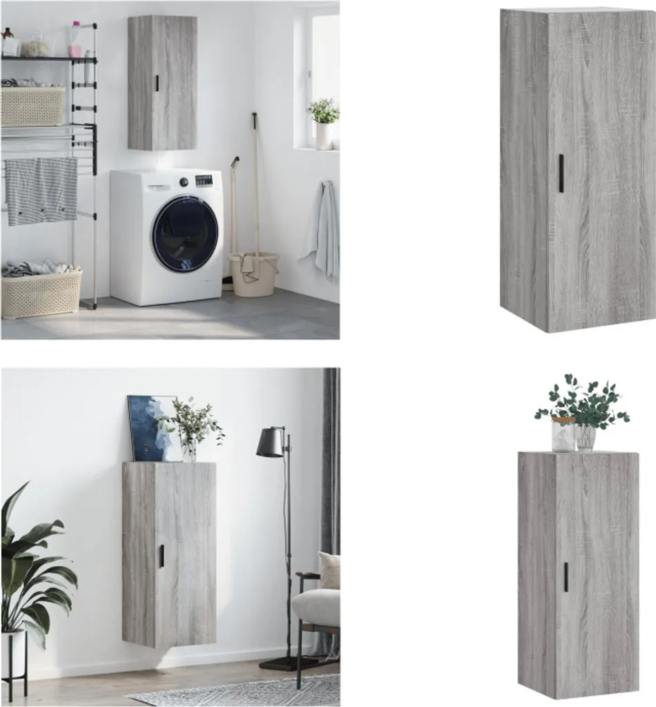 vidaXL Armadio Portaoggetti Grigio Sonoma | La Soluzione per Case Felici
