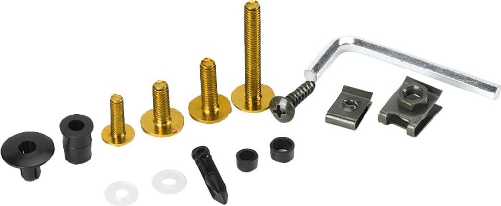 223-teiliges Motorrad-Verkleidungsschrauben-Set, Windschutzscheiben-Schrauben, Muttern, Motorrad-Karosserie-Hardware, Gold