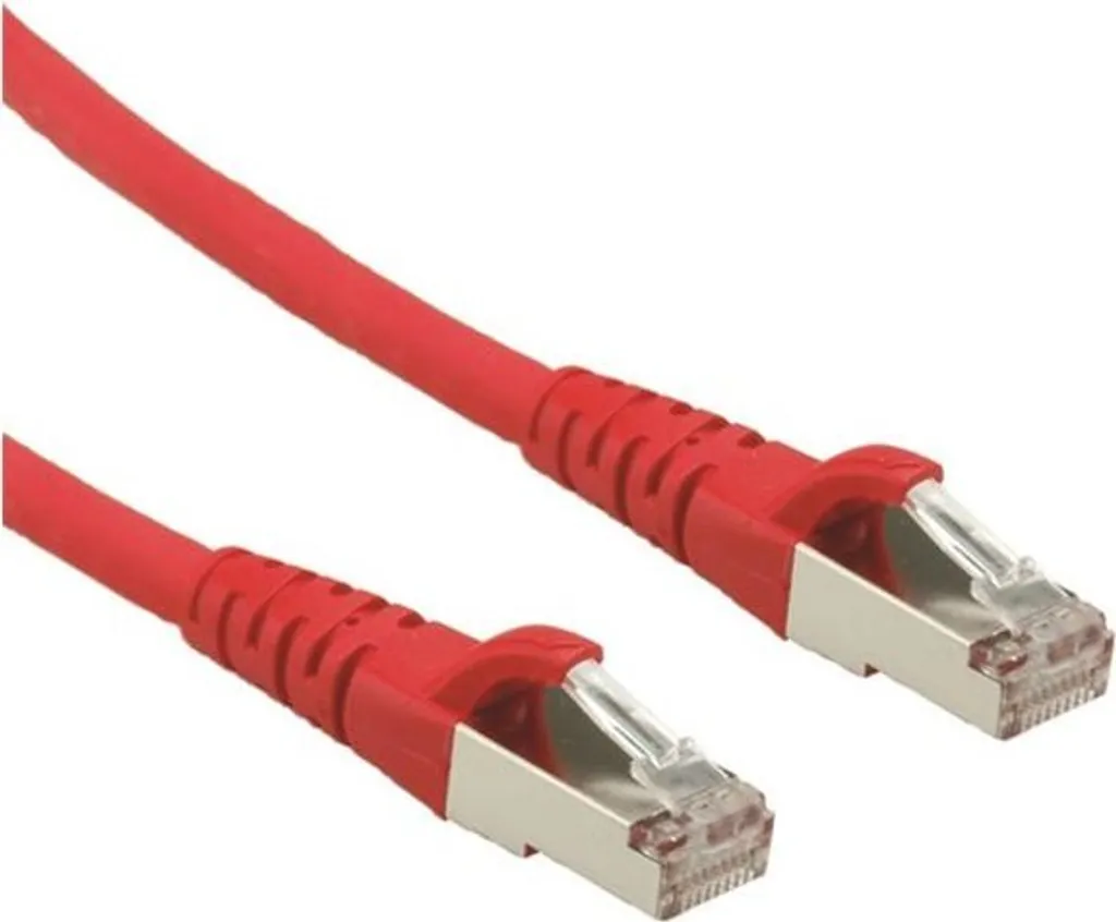 ROLINE - Patch-Kabel - RJ-45 (M) bis RJ-45 (M) - 15 m - SFTP - CAT 6a - Rot (21.15.2818)
