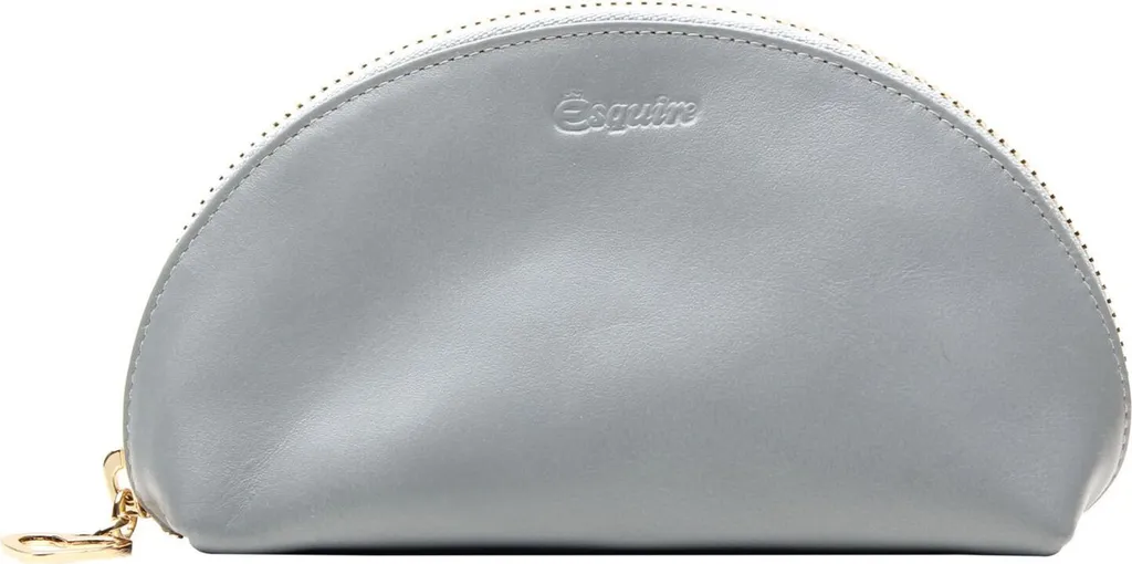 Esquire Viktoria Cosmetic Case gris bleu avec compartiments de rangement