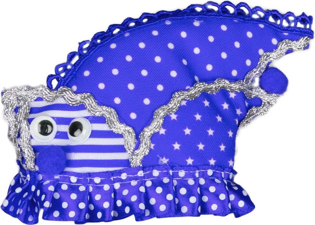 Haarclip Schiffchen Dom blau weiß Haarschmuck Karneval Produktbild 