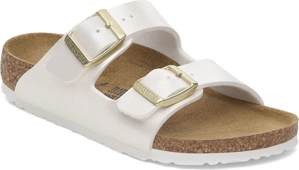 Birkenstock Arizona BS In Pearl White for Kid | Regular Fit – 5.5 UK - 39 EU - 8/8.5 US / Pearl White