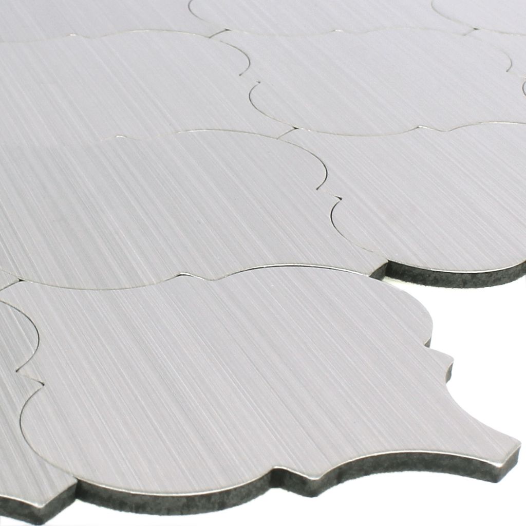 Mosaikfliesen Metall Selbstklebend Ensenada Silber