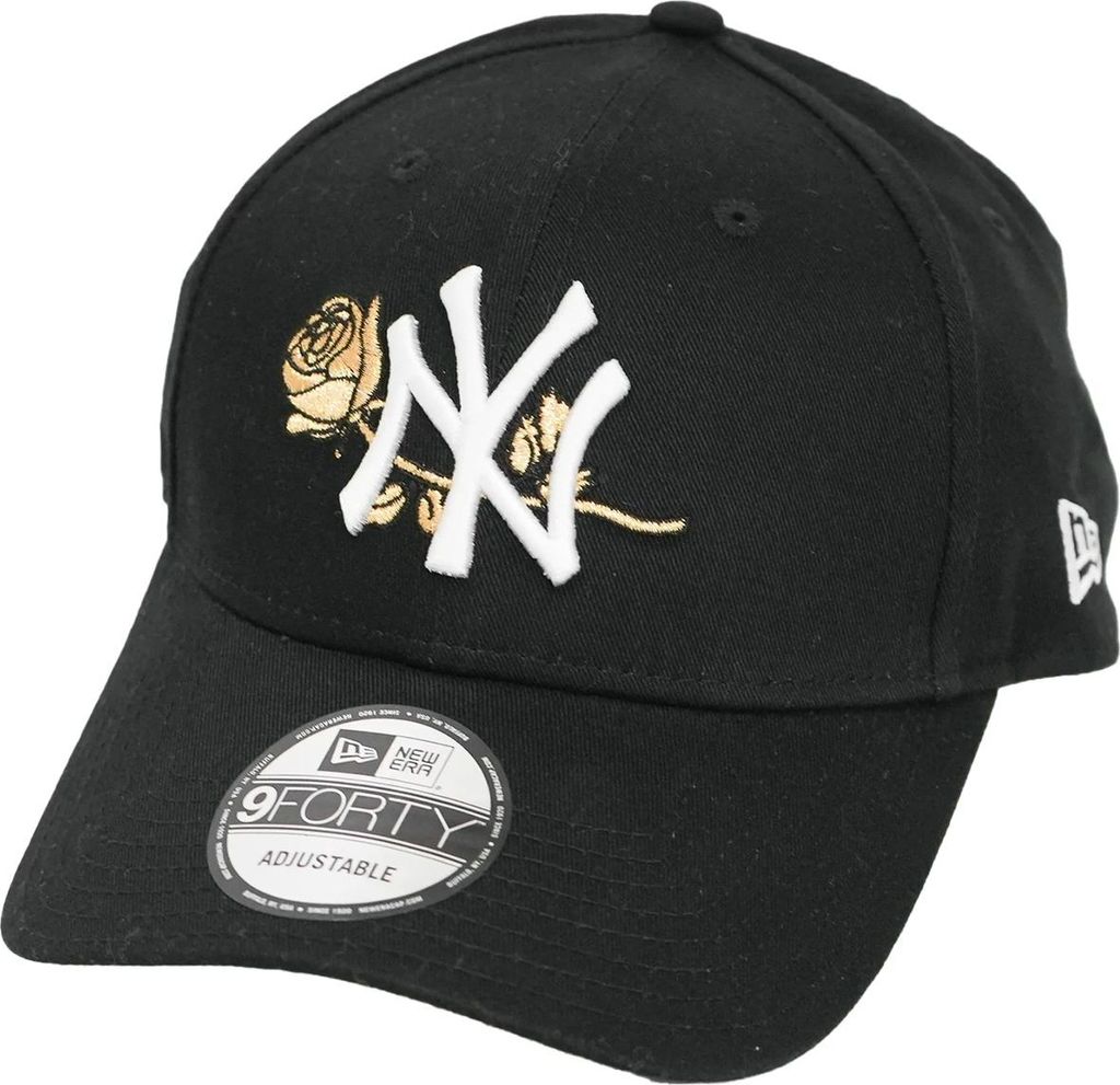 New Era Cap mit Rose und NY Logo Schwarz One size
