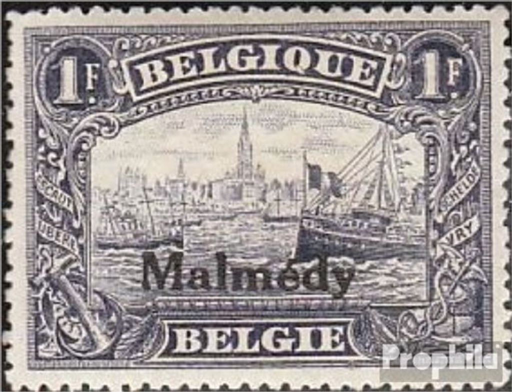 Briefmarken Belgische Post Malmedy 1920 Mi 11A gestempelt Albert I.
