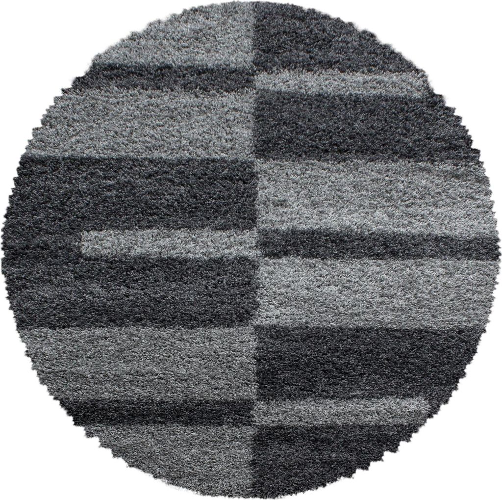 Carpetsale24 Teppich Hochflor Shaggy Kariert Design Teppich Produktbild 