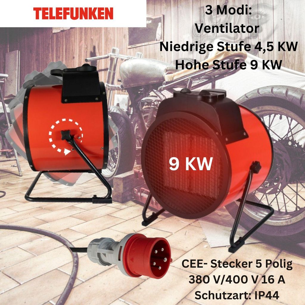 Telefunken 9 kW Industrie-Heizer Produktbild 