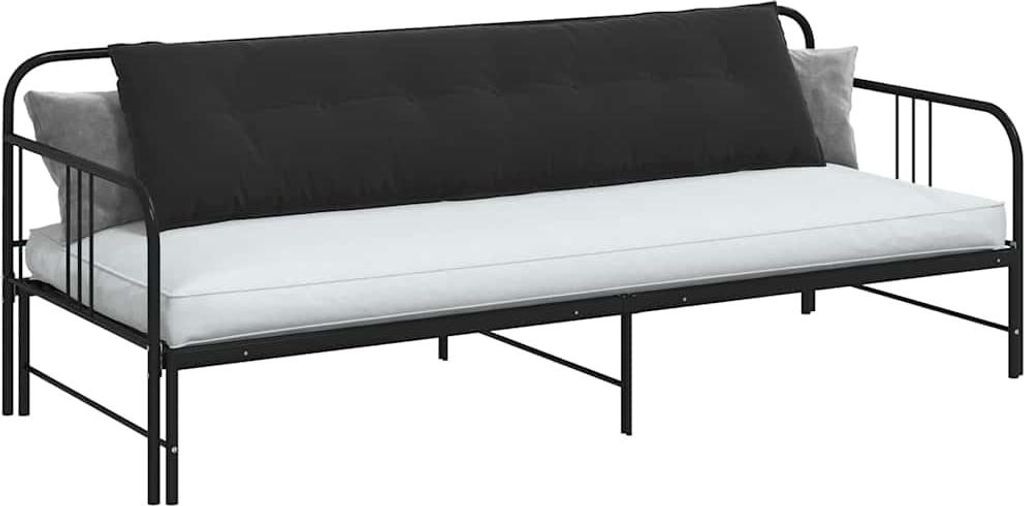 Stabli Rückenkissen Schwarz 200 x 50cm Cordstoff - DE322588 - Dekokissen